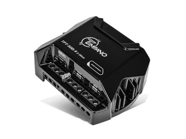 TPT-500.4 Mini Compact 4 Channel Car Audio Amplifier 400W 2 Ohm Small Mini Car Stereo Amp 12 Volts Full Range Class D - Bridgeable Car Amplifier