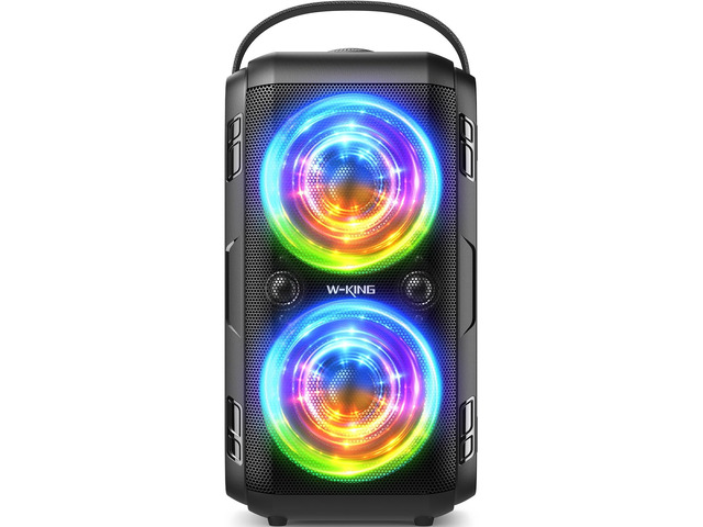 Party Bluetooth Speaker Boom Box, 180W Max Big Large Speaker 105dB Loudest Wireless Outdoor Portable Speaker 4 Drivers with 2*4.04'' Subwoofer, 80W...