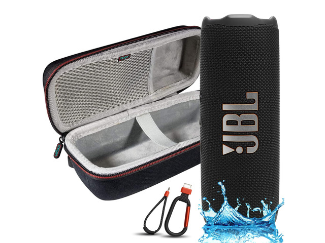 Flip 7 Portable Bluetooth Speaker, IP68 Waterproof, Dustproof, Drop-Proof, PushLock System, AI Sound Boost, 16H Battery, Megen Hardshel Protection...