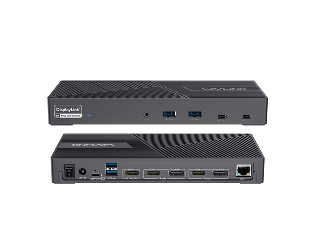 USB C Docking Station 4K@60Hz 3 Monitor for Mac(M1-M5,Neo),Windows 100W PD Charging for Laptop with Thunderbolt 5/4/3, USB C - Displaylink Triple...