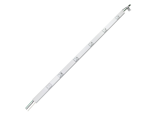 Legrand WH20GB306TRGFI6 Plugmold 2000 Series 3 Foot Hardwired Power Strip with 5 Tamper Resistant Outlets and GFCI Protection, White