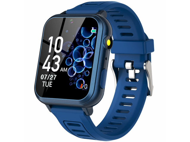 Kids Smart Game Watch with 39 Games HD Touch Screen Video Camera Music Player Pedometer Flashlight Alarm Clock 12/24 hr, Gifts for 5-12 Year Olds Boys