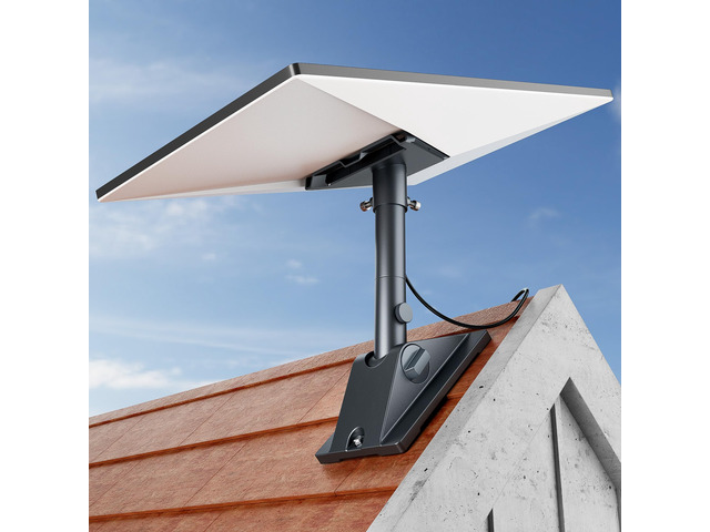 Starlink Gen 3 Mount Kit, Heavy-Duty Aluminum Roof/Wall Mount Accessories for Starlink V3/4/4X, 5.5'x8.8' Stable Base, 90° Tilt, Insulation Guard,...