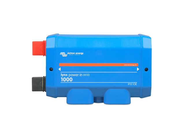 Lynx Power in Battery Connector - Modular M10 DC Bus Bar with 4 Connections for Batteries, Loads, or Chargers