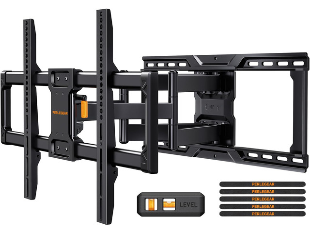 Full Motion TV Wall Mount for 4595 inch TVs up to 150 lbs UL Listed TV Mount with Pre-Assembled Design, Tool-Free Tilt, Swivel, Extension, VESA 600...