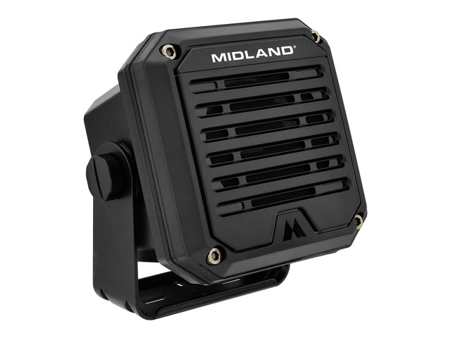 SPK100 Heavy-Duty 20W External Speaker - 180 Degrees Swivel Base Bracket Works with All CB and MXT Radios 8-OHM Sound System 3.5mm Audio Plug -...