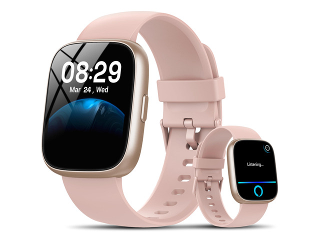 Smart Watch with Alexa Built-in, 1.83' HD Bluetooth Calling Fitness Tracker Fitness Watch with Heart Rate/Sleep Monitor, 120+ Sport Modes, DIY...