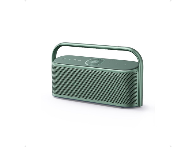 Motion X600 by Anker, Portable Bluetooth Speaker, Hi-Res, 50W IPX7 Waterproof, Pro EQ, AUX-in, 12H Playtime, Office, Backyard and Bathroom Use-Green