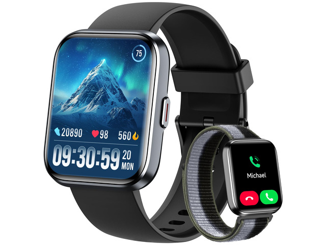 Smart Watch for Men Women, 1.8' Fitness Tracker for Android & iPhone, Answer/Make Calls, Alexa Built-in, Heart Rate/Sleep/SpO2 Monitor Smartwatch,...