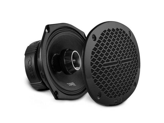 PRO-ZT Pro Audio Coaxial Midrange Speakers with Built-in Bullet Tweeter, 4-Ohms, Water Resistant - Black Metal Mesh Grill Included (1 Speaker) (6x9...
