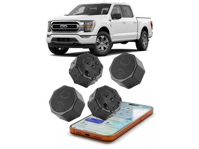 Air Tracker Tag Hidden Ultra Magnetic Finder for Vehicles, No Monthly Fee 5-Year Battery Works with Apple Find My (iOS Only), for Car, Truck,...