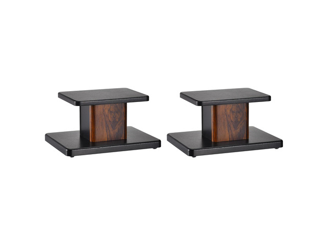 Wood Speaker Stands, 2 Pack 5.9 Inch (15cm) Universal Speaker Stand Hollowed Stands Enhanced Audio Listening for Home Theaters Cinema