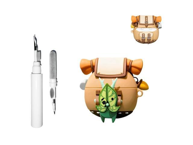 [3 in 1] Silicone Korok Case Compatible with Airpods 4 with Keychain Cute Cartoon Anime Yahaha Protective Cover with Cleaning Kit for AirPod 4...