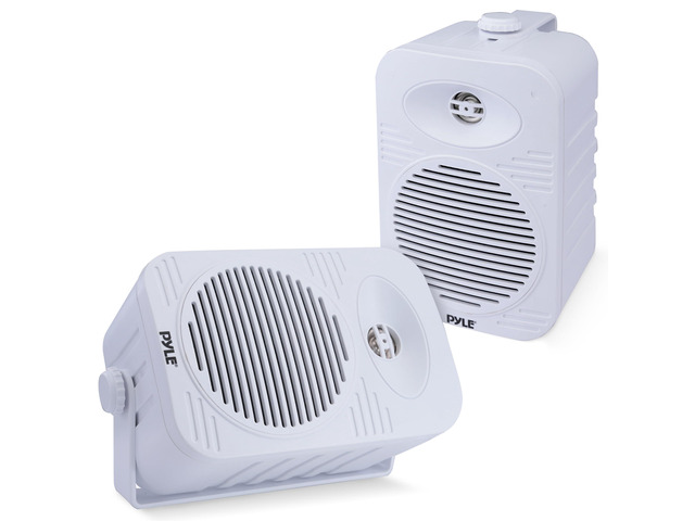Indoor Outdoor Speakers Pair - 300 Watt Dual Waterproof 4 2-Way Full Range Speaker System w/ 1/2 High Compliance Polymer Tweeter - In-Home, Boat,...