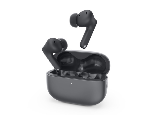 TWS Earbuds True Wireless Earbuds with Active Noise Cancellation, Dolby Atmos Sound, 3 Mic ENC, IP55, Thunder Grey