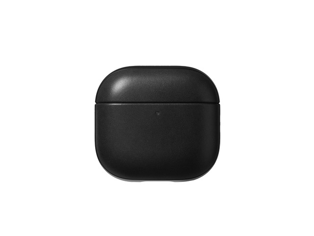 Airpods 4 Case in Black Leather, AirPods 4 Cover, Compatible with Air Pods 4, Qi and MagSafe Charging Compatible