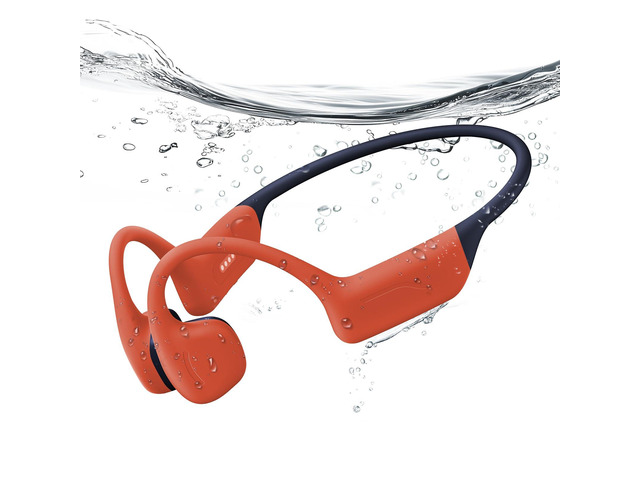 Full-Coverage Liquid Silicone Swimming Headphones, IP68 Waterproof Underwater Headphones, Bluetooth 6.0 & MP3 with 32GB Memory Card,...
