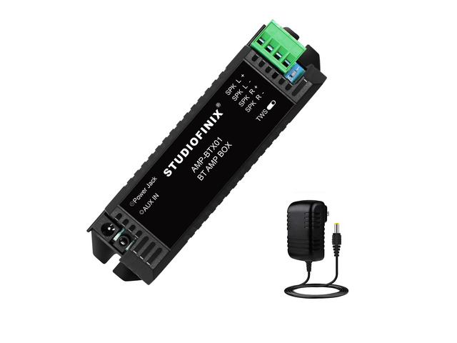 STUODIOFINIX 2-Channel Mini 5.1 Bluetooth Amplifier for Passive Speakers with TWS,AUX,Replacement Part,Suitable for Wall/Ceiling/Bookshelf Speakers