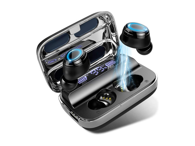Wireless Earbuds, 140Hrs Playtime Ear Buds 2026 New Bluetooth 5.3 Headphones 6D Stereo Bass with ENC Clear Call, IPX7 Waterproof Earphones for...