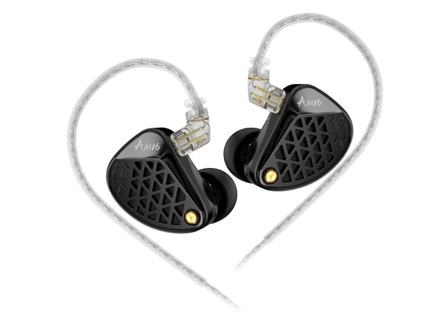 AM16 in Ear Monitor Headphones 3.5mm Jack 16BA Drivers HiFi IEM High Clarity Gaming Earbuds Clarity in All Frequency Stereo Sound Comfortable...