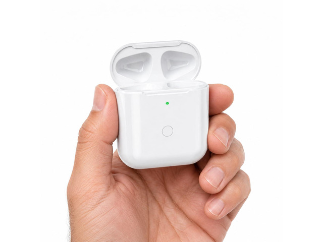 for Air Pods 1st & 2nd Generation Wireless Charging Case, No Earbuds Replacement for air pods 1st 2nd Generation Charger Cases,Support to...