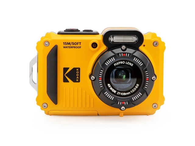 PIXPRO WPZ2 16MP Waterproof Digital Camera, 15m, 4X Zoom, Yellow 1080p Full HD video, Wi-Fi sharing, 27mm wide angle lens, 2.7 inch LCD, shockproof...