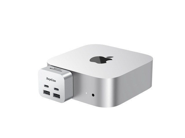 MiniPack Expansion Dock for Mac mini M4 6-Port USB-C Hub with Dual 10Gbps Adapters, 2 * 10G USB-C/ 2 * 10G USB-A/SD TF 3.0 Card Reader ...