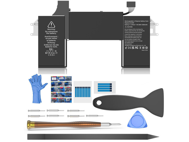 A2337 Battery Replacement, A2389 Battery for MacBook Air 13 inch 2020 M1 Model A2337 EMC 3589 Identifier MacBookAir10,1 Capacity 11.39V 49.9Wh 4380mAh
