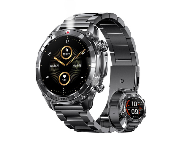Mens Smart Watch with Bluetooth & Flashlight 7 Day Battery Life 1.52' Smart Watch of Men - IP68 Waterproof Sport Watches with 100+ Sport Modes...