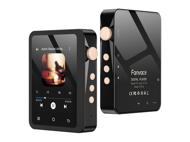 HiFi MP3 Player with Bluetooth 5.3, Lossless DSD High-Resolution Digital Audio Music Player, Portable DAC FLAC Audio Player, 192Khz/24bit, 2.8'...