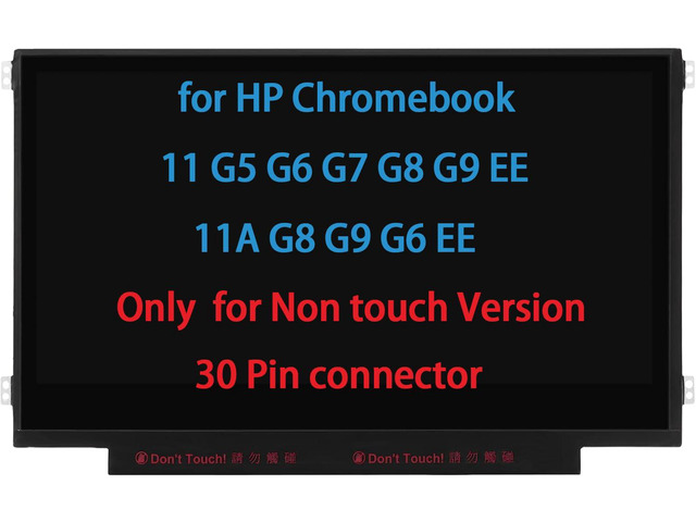 11.6' Screen Replacement for HP Chromebook 11 G3 G4 EE G5 G6 G7 G9 EE 11A G8 EE, ProBook 11 G2, Stream 11 Pro G3 Series LCD LED Display Panel WXGA...