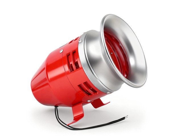 MS-390 110V AC 0.93A Motor Siren - 125dB Industrial Alarm with Metal Housing for Security Systems & Emergency Alerts