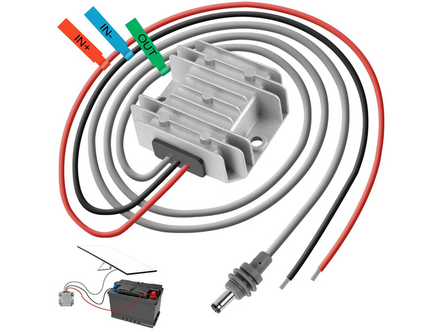 Starlink Mini 12V Adapter 12V/24V to 30V 3.5A, Waterproof DC Step Up Converter with Male Plug 9-28V Input for RV/Off-Grid/Marine, Starlink Mini...