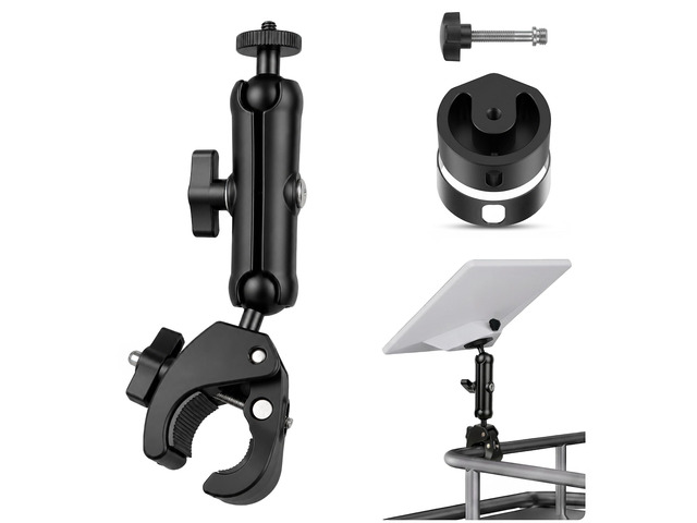 Starlink Mini Clamp Mount Kit with Adapter, Adjustable Pole and Rail Mount for Starlink Mini, Compatible with 2024/2025/2026 for RV, Camper, Boat,...