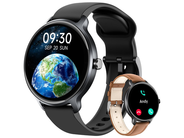 Smart Watch for Women Men, 1.27' HD AMOLED Stylish Smartwatch (Answer/Call) for iPhone/Android/Samsung, Fitness Tracker with 120+ Sport Modes,...