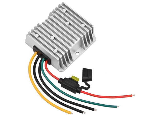 Acc Control 20A 240W DC 24V 36V 48V Step Down to 12V Buck Converter Golf Cart Volt Voltage Reducer Regulator Waterproof Transformer with Fuse