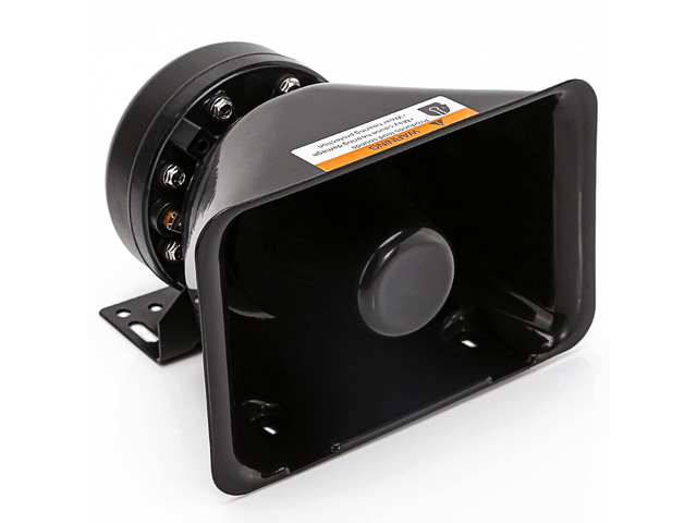 200 Watt Rectangle High-Performance PA Siren Horn Speaker [8 Ohms] [125-135 dB] [IP66 Waterproof] [Compatible with 100-200 Watt Siren System] for...