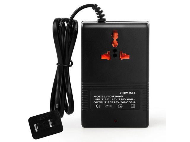 Voltage Transformer Power Converter (110V to 220V) Circuit Breaker Protection Voltage Conversion Protection, Suitable for Household, Travel, RV,...