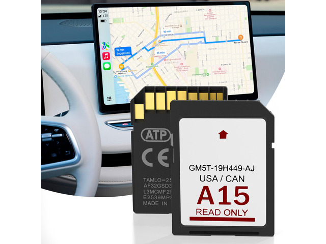 2026 Latest A15 Navigation SD Card Map for Ford/Lincoln, F150 Escape Explorer Focus Fusion Expedition Edge Mustang MKC MKS MKZ MKX Sync Navigation...