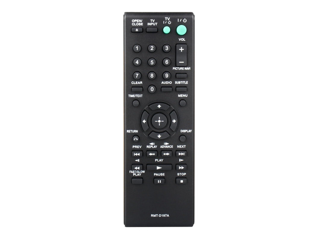 RMT-D197A for Sony DVD Player Remote: Replacement Sony DVD Remote for Sony DVP-SR510H DVP-SR210 DVP-SR210P DVP-SR510 DVP-NS57P DVP-NS710H