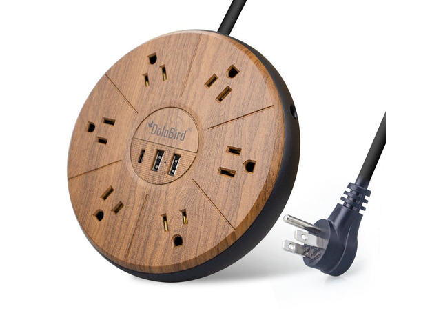 Power Strip Surge Protector 6 AC outlets with USB and USB-C PD 20W Fast Charging 15A 1875W high Power Output Widely Spaced Multi outlets Circuit...