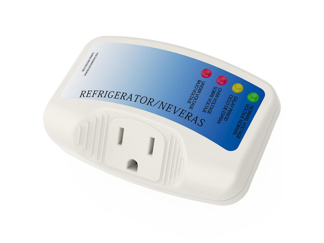 Refrigerator Surge Protector, Home Appliance Single Outlet Power Strip Surge Protector Voltage Brownout Outlet Suitable for PC/TV/Refrigerator 120V...