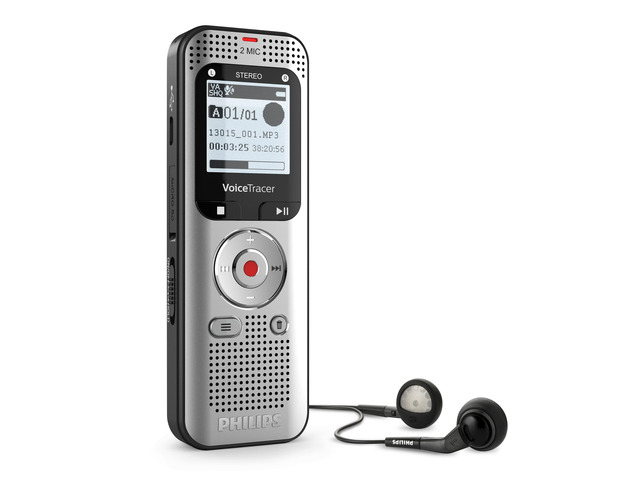 DVT2015 VoiceTracer Audio Recorder, Stereo, MP3, 8 GB, Including Speech-to Text Sembly Trial