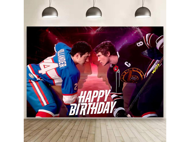 Wall Decor Backdrop for Heated Rivalry Themed Birthday Decorations, Heated Rivalry Themed Banner for Kids Birthday Party Supplies (5x3ft)