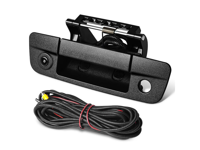 Rear Tailgate Handle Backup Camera Compatible with 2010-2018 Dodge Ram 1500 2500 3500 Rear View Reverse Back Up Camera RCA Connector with Key...