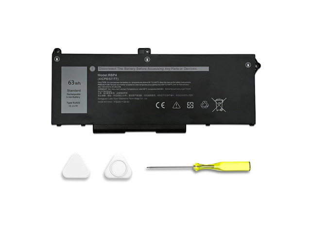 63Wh RJ40G Laptop Battery Replacement for Dell Latitude 14 5420 Latitude 15 5520 Precision 15 3560 Series M033W 01K2CF 075X16 WY9DX P137G P137G001...