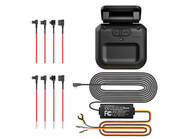 Type-C Hardwire Kit, 360° Radar Detection, Low Voltage Protection Fits Dash Cam V7/V7PLUS/V8PLUS/V8 Ultra/V8MAX/V9, 12V-24V to 5V/2.5A, 24/7...