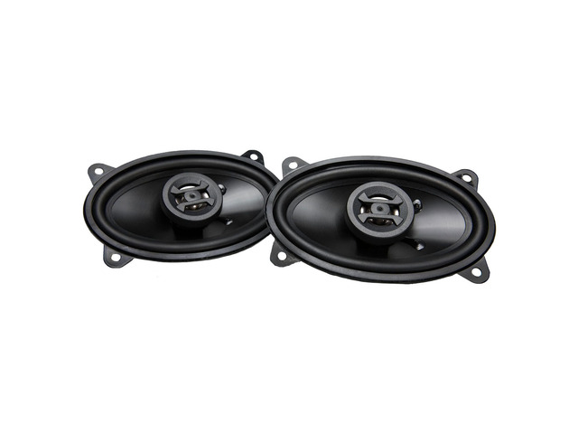 Zeus ZS46CX 4x6 Inch 2 Way 200W Car Audio Coaxial Speaker System with Mylar Dome Tweeter and Alpha Cellulose Poly Woofers, Pair