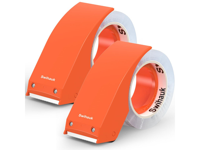 1.88 in x 66.6 YDs Heavy Duty Packing Tape with Dispenser, Strong & Durable Shipping Tape, Packaging Tape, Clear Package Tape for Shipping Moving...