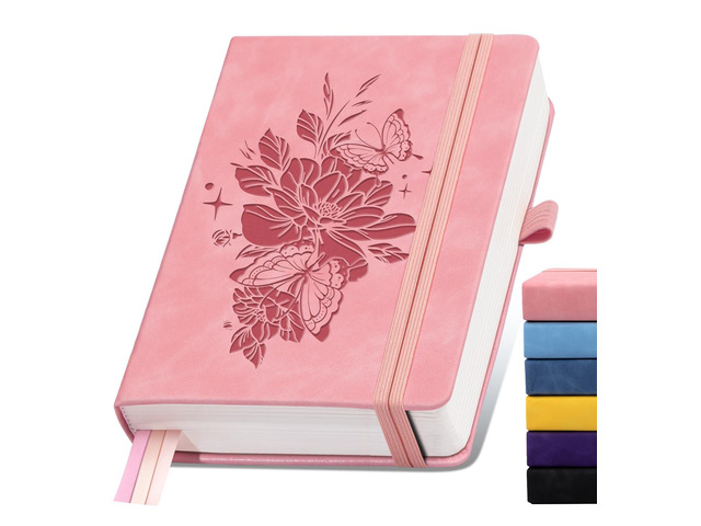 Lined Journal Notebook 365 Pages, B5 Leather Journals for Writing Women Men Hardcover Notebook with 100GSM Thick Paper, Daily Journal Notebook for...